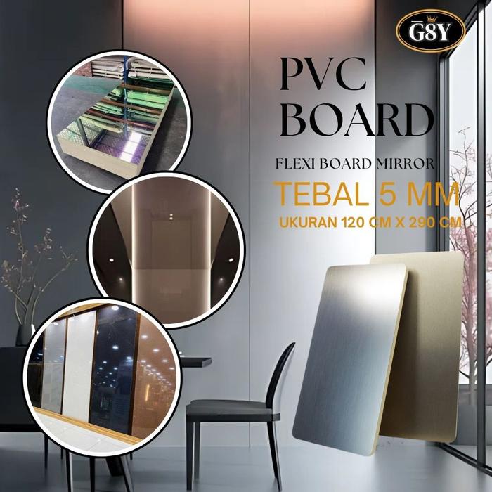 PVC Board Flexi Mirror / UK 12m x 2.9m Tebal 5mm