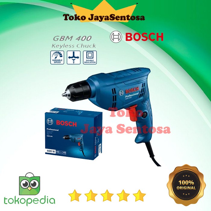 BOS GBM 400 Mesin bor 10 mm bolak balik bos drill