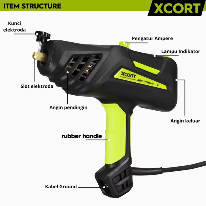 mesin las listrik XCORT Las genggam portable alat las listrik model 3200 W