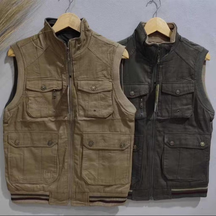 Rompi Touring Motor Loreng Pria Rompi Vest Loreng Pria keren Terbaru