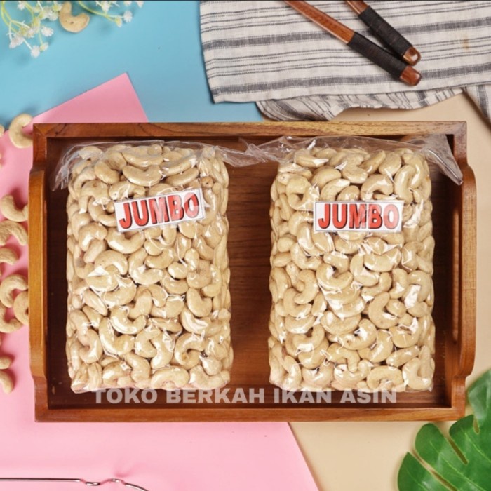 

Kacang Mete Mentah Jumbo 1kg Utuh / Kacang Mente Jumbo Mentah Sulawesi