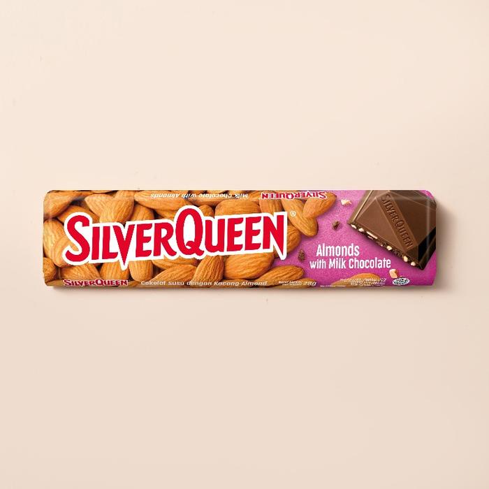 

SilverQueen 22 gr 2 Box 20 Pcs ex 25gr, Coklat Silver Queen 22gr 1 BOX 10 PCS ex 25gr Almond Mede