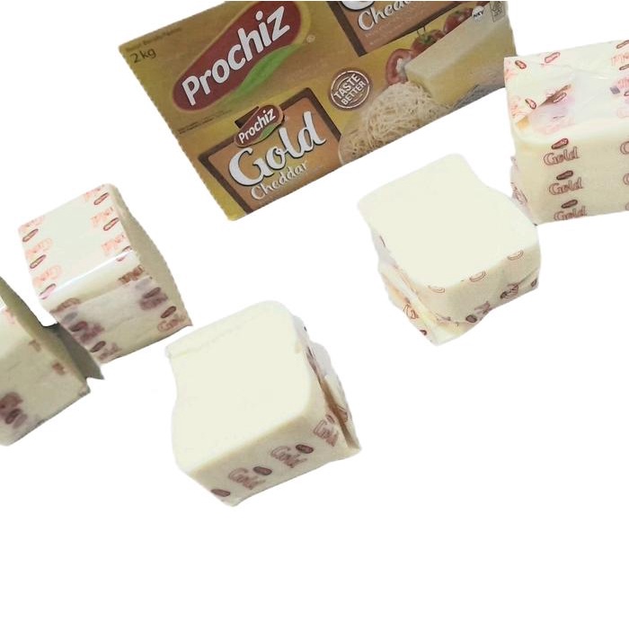 

KEJU PROCHIZ GOLD CHEDDAR 500 GRAM KURANG LEBIH I KEJU REPACK I Cheese I KEJU BAHAN KUE Powder
