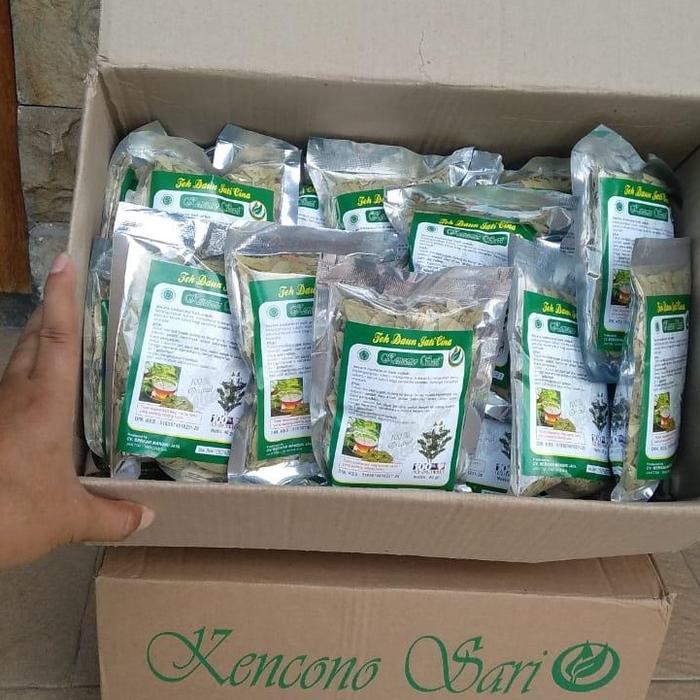

[ PAKET 5 PCS ] Teh Daun Curah Jati Cina Kencono Sari - Tea Herbal 40 gr
