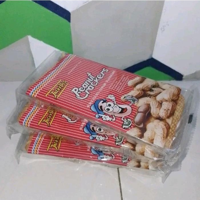 

Paket 3pcs Interbis biskuit krekers dengan selai kacang 268g biskuit kacang Peanut