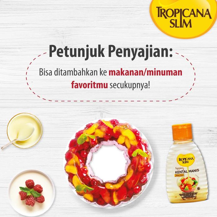 

Tropicana Slim Topping Kental Manis Bebas Gula 150ml