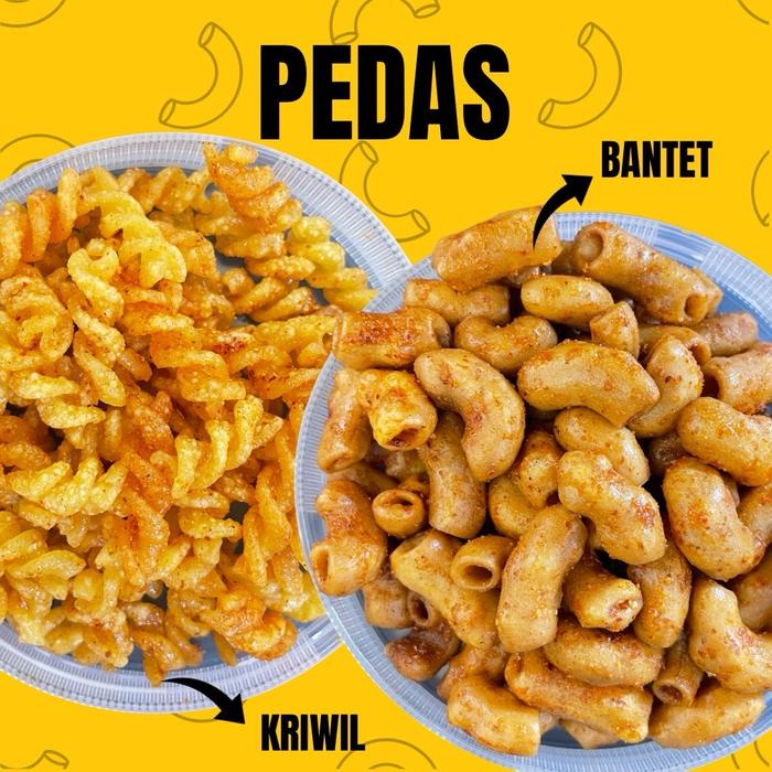 

Makaroni Bantet Kriwil Toples 400gr Food makaroni bantet pedas