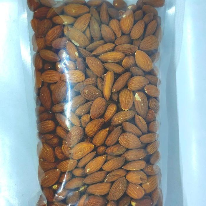 

500gr Roasted Almond Premium - Kacang Almond Panggang Kupas - Oven - Matang - Size Besar 27-30 Rasa