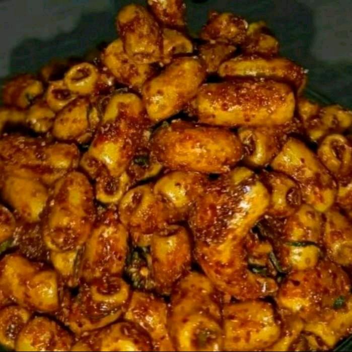 

1kg - makaroni bantat bumbu pedas daun jeruk 1kg / 500gr Food Snacks Kering