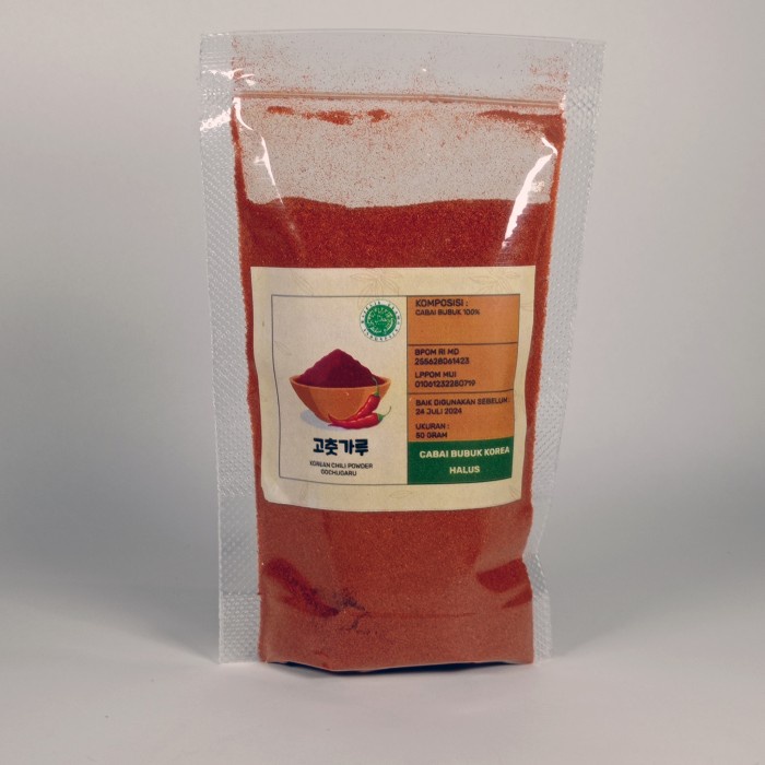 

Sale! Gochugaru Cabe Bubuk Korea Halal Kemasan Repack Ukuran 50 - 100Gr