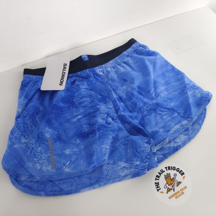 HOT SALE CELANA LARI SALOMON CROSS 3'' WOMEN SHORT CHAMBRAY BLUE