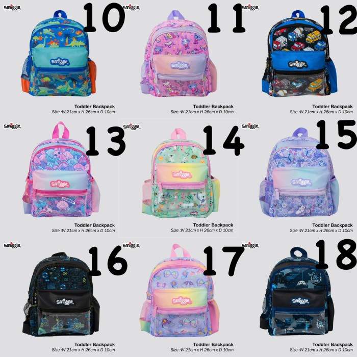 Tas Smiggle Ransel/Smiggle Playgroup/Backpack Smiggle