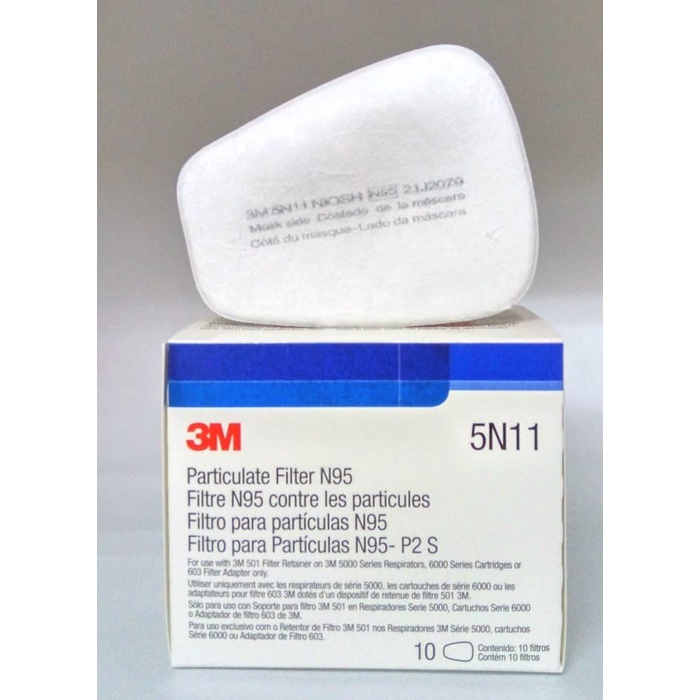 3M Particulate Filter 5N11 N95 Per BOX (10 PCS) ORIGINAL