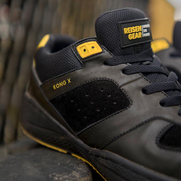 REISEN GEAR - KONG sepatu safety sport ujung besi anti paku sepatu kerja dan sepatu touring sepatu