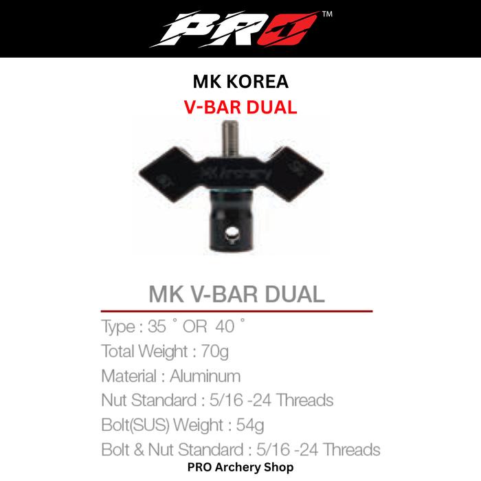 PROMO MK KOREA V-BAR DUAL / DUAL BISA 35 & 40 DERAJAT / VBAR STABILIZER / IMPORT ORIGINAL KOREA / V
