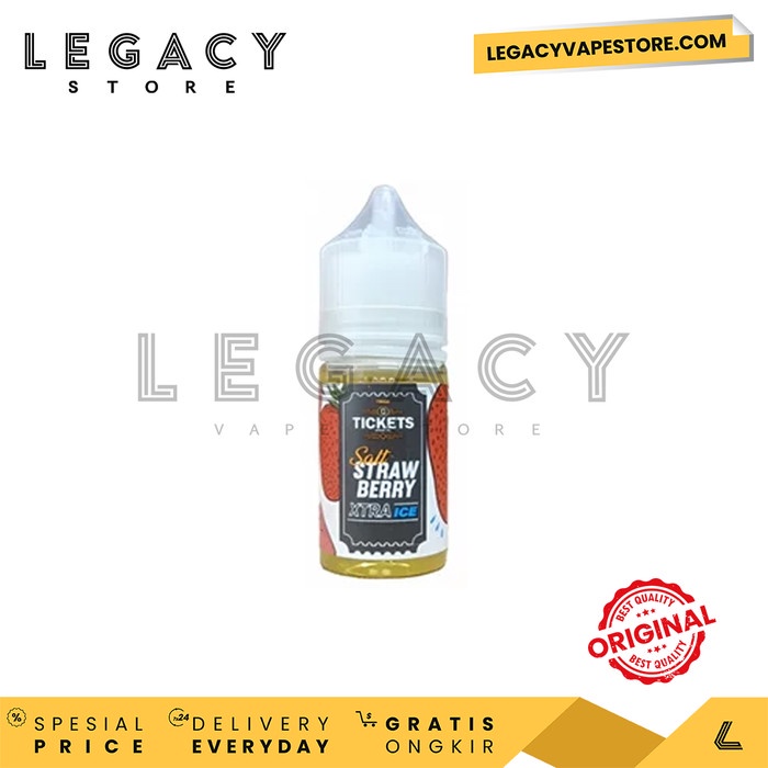 Kualitas Terjamin Liquid Saltnic Malay Tickets Xtra Ice Series - 30Ml Free 15Ml Saltnic