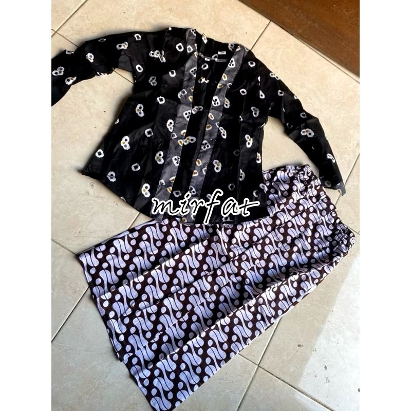 TERBARU setelan jumputan anak (rok +baju jumputan)