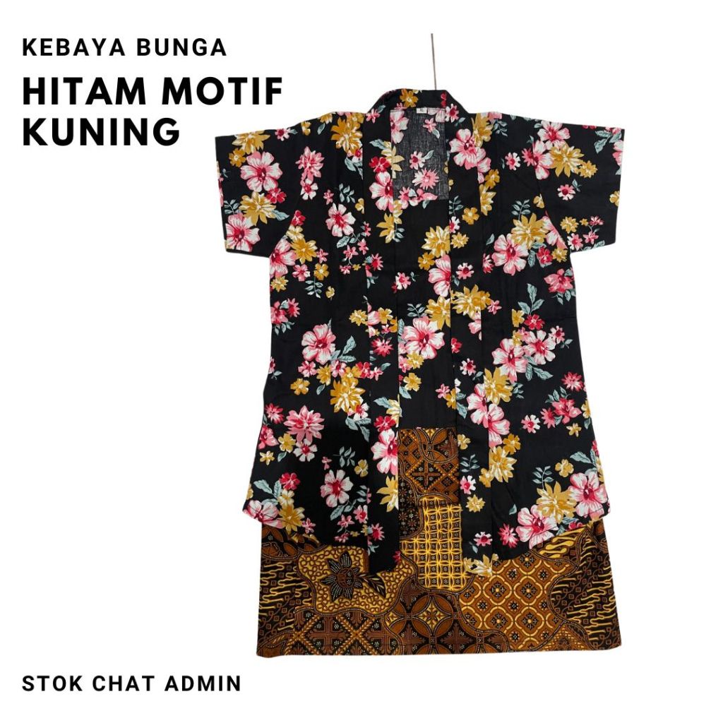 pengiriman cepat Kebaya Anak Perempuan / Set Kebaya Anak / Kutubaru Anak Bunga Pendek Rok Span