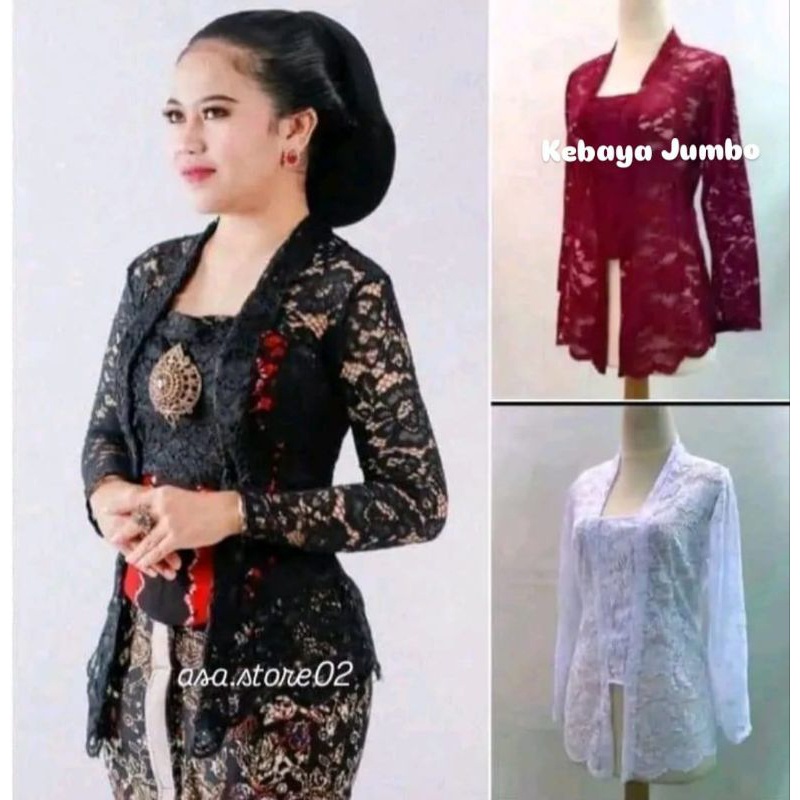 TERBARU Kebaya Brukat Wisuda JUMBO Stretch/Kebaya Modern/Kebaya Kutu Baru