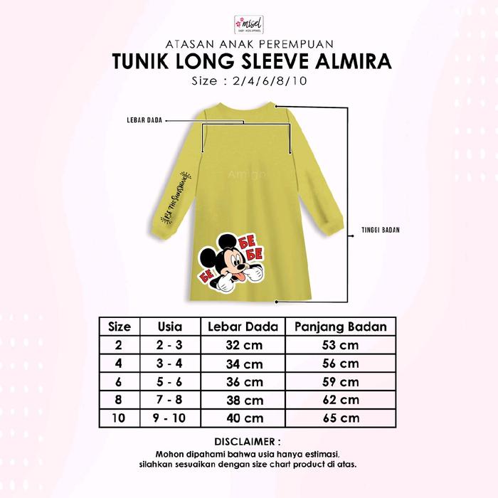 MISEL LONG TUNIK KAOS PENDEK