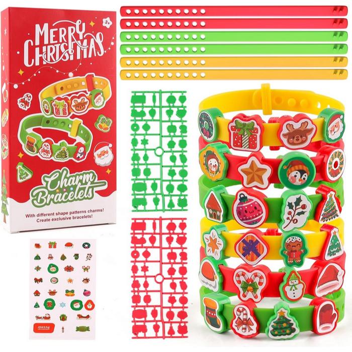 

Terlaris Merry Christmas Charm Bracelets - DIY Gelang Natal - Kado Souvenir Hampers Xmas Anak Bahan