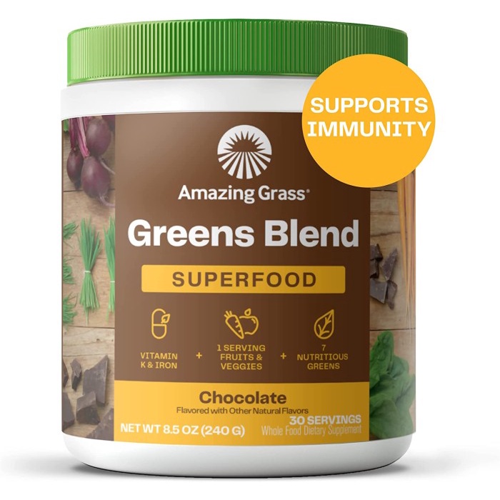 

Amazing Grass Green Superfood Chocolate 240gr Super Food Coklat Drink