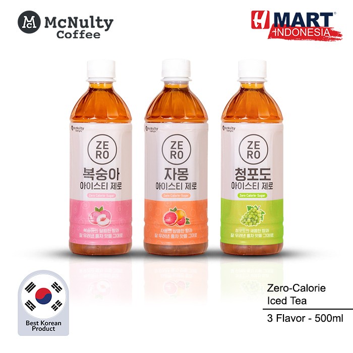 

McNulty Zero-Calorie Iced Tea - Minuman Teh Korea 0 Kalori 500ml