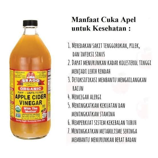 

APPLE CIDER VINEGAR 946ml with the mother Cuka aple Original