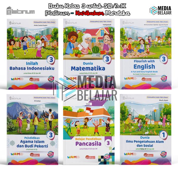

SALE !!! BUKU KELAS 3 SD KURIKULUM MERDEKA PLATINUM TIGA SERANGKAI REVISI TERBARU READYY