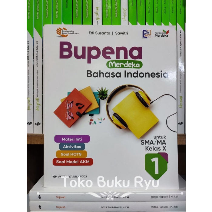 

SALE !!! BUKU BUPENA MERDEKA BAHASA INDONESIA KELAS 1/X 10 SMA ERLANGGA READYY