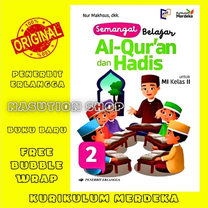

SALE !!! BUKU SEMANGAT BELAJAR AL-QURAN DAN HADIS KELAS 2 MI ERLANGGA KURIKULUM MERDEKA READYY