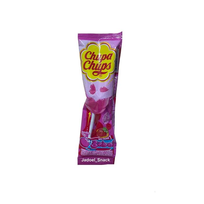 

SALE !!! PERMEN KARET CHUPA CHUPS ISI 20 X 12 GR RASA STRAWBERRY DAN COLA BY JADOELSNACK GUM READYY