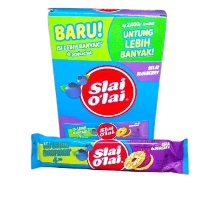 

SALE !!! 2 BOX ROMA BISKUIT SLAI OLAI @32G PER BOX ISI 10 PCS VARIAN STRAWBERRY BLUEBERRY DAN NANAS