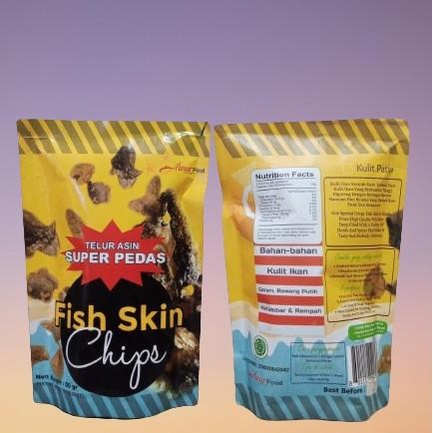 

SALE !!! KERIPIK KULIT IKAN PATIN RASA TELUR ASIN SUPER PEDAS SNACKS FOOD SEAFOOD, MAKANAN