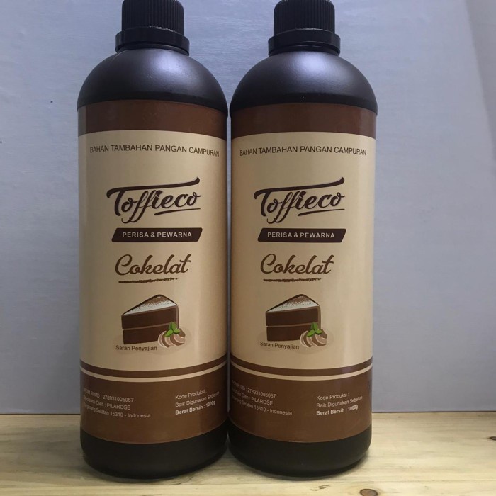 

Tersedia TOFFIECO COKELAT 1KG PERISA & PEWARNA MAKANAN KUE CAKE