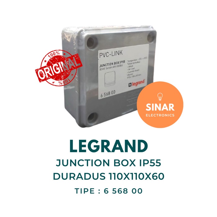 Junction Box IP55 LEGRAND 6 568 00/Duradus/Diradus Outdoor Waterproof Kode 1360