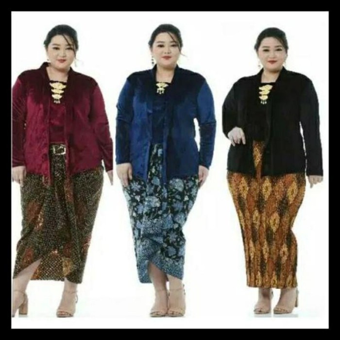 TERPERCAYA Kebaya dan Sorjan KEBAYA BLUDRU KUTU BARU JUMBO BAJU ADAT JAWA WANITA