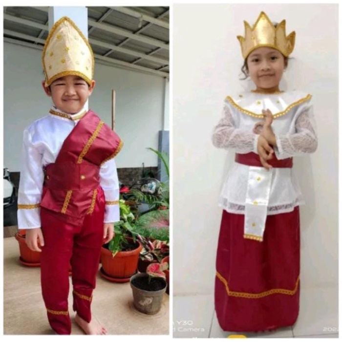 TERPERCAYA RAINNBOW - Baju Adat Lampung Anak satuan Laki/Perempuan TK/SD