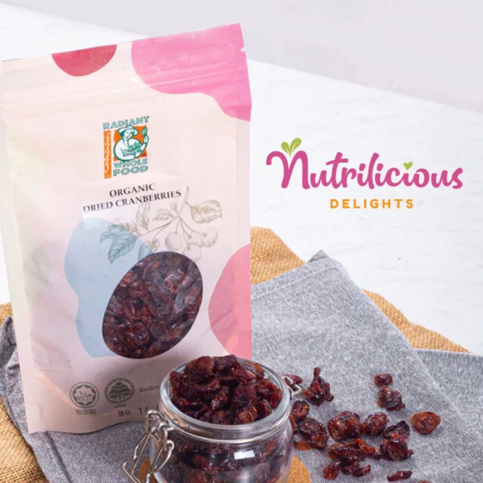 

SALE !!! ORGANIC DRIED CRANBERRIES RADIANT 100 GRAM CRANBERRY KERING ORGANIK READYY