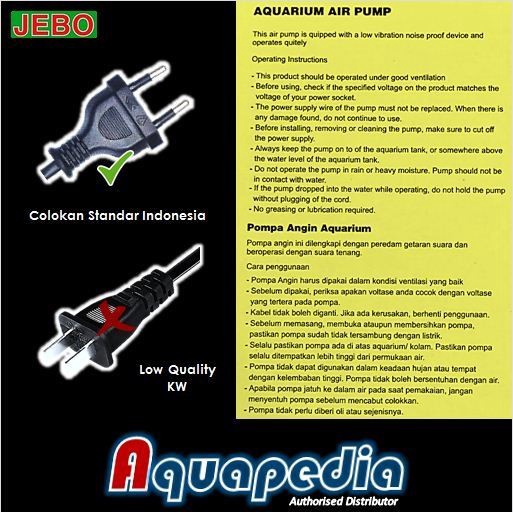 Jebo P30 Pompa Udara/Air Pump HiBlow