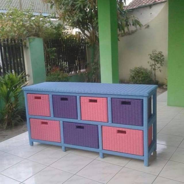 Laci Rotan Sintetis / Drawer Rotan Sintetis 7 Laci