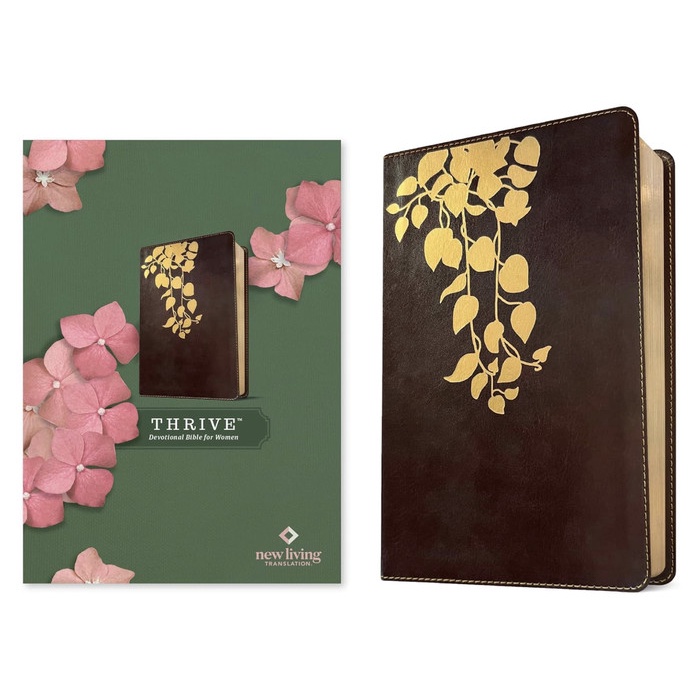

Nlt Thrive Devotional Bible For Women (Leatherlike, Cascade Deep Brown) Imitation Leather