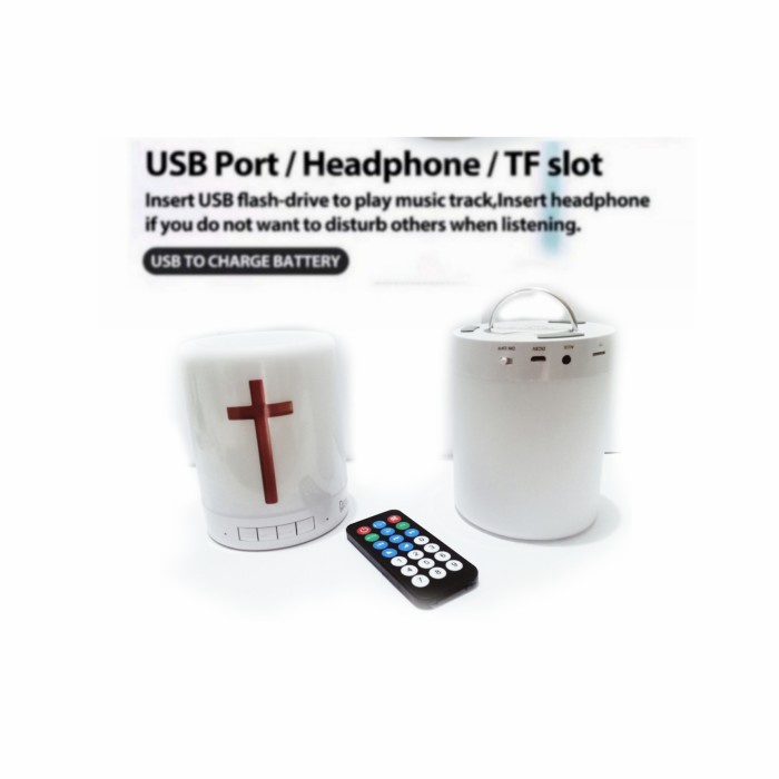 

Speaker Audio Bible Mp3 Player Katolik Alkitab Kristen Lampu Remote