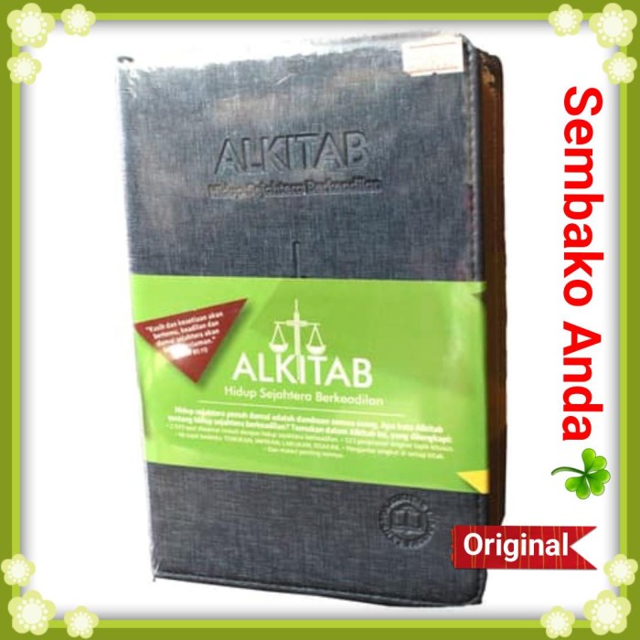 

Alkitab Kristen Hidup Sejahtera Berkeadilan. Kulit Imitasi. Tb 064 Ti.