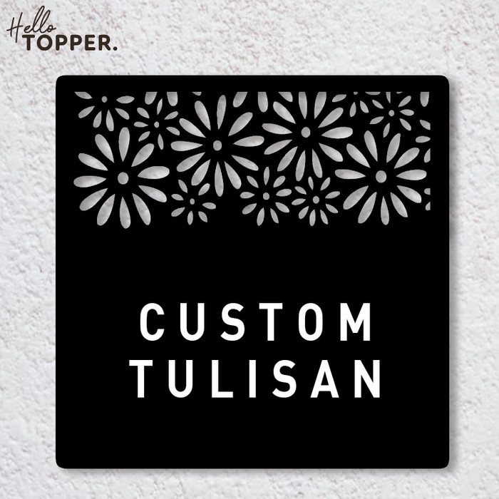 

READY STOK CUSTOM TULISAN SIGN BOARD ACRYLIC KOTAK MOTIF DAUN AKRILIK UV PRINT SIGN BOARD PAPAN
