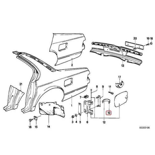 Bmw E12 E23 E24 E28 E32 E34 E39 Spring Per Pegas Tutup Tangki Bensin Promo