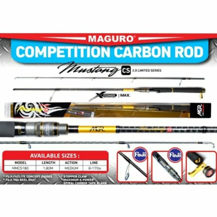 JORAN MAGURO MUSTANG MMCS 180 8-17LB/6-14LB - SPINNING Harga Diskon