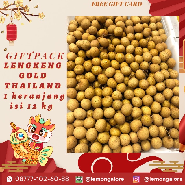 

BUAH SEGAR LENGKENG GOLD THAILAND IMPORT BESAR MANIS PER 1 KERANJANG