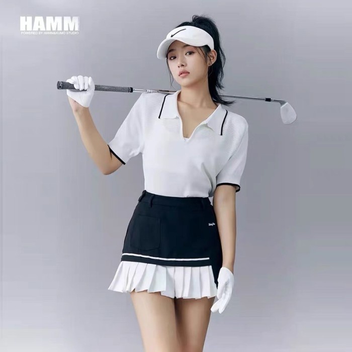 Baju Golf Wanita & Rok Golf Skort / Premium Ladies Women Golf Set