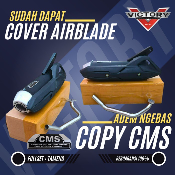 knalpot racing copy CMS TZM semua matic Honda Beat Scoopy Spacy Genio